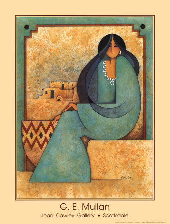 Mujer en Turquesa Print Mujer en Turquesa Print