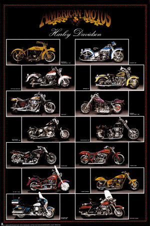 Motorcycle, Harley Davidson Poster Motorcycle, Harley Davidson Poster