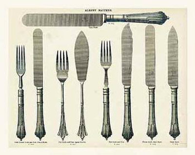 Traditional Cutlery Print Traditional Cutlery Print