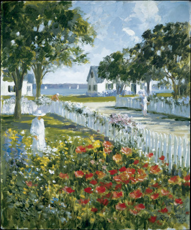 Harbor Garden Print Harbor Garden Print
