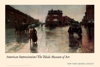 Rainy Day, Boston Print Rainy Day, Boston Print