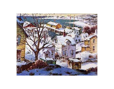 Winter Harbor Print Winter Harbor Print