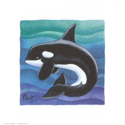 Orca Friend Print Orca Friend Print