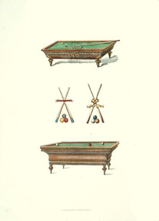 Billiard Tables Print Billiard Tables Print