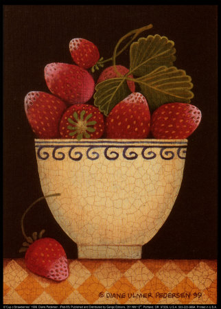 Cup o' Strawberries Print Cup o' Strawberries Print