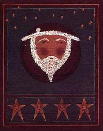 Full Moon Santa Print Full Moon Santa Print