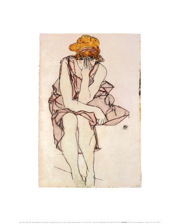 Seated Young Lady Print Seated Young Lady Print