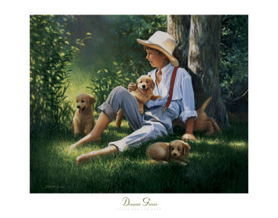 Jordy and the Pups Print Jordy and the Pups Print