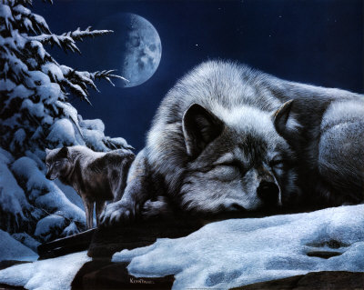 <img:http://cache2.artprintimages.com/p/LRG/7/761/TTMZ000Z/kevin-daniel-sleeping-wolf-and-lookout.jpg>