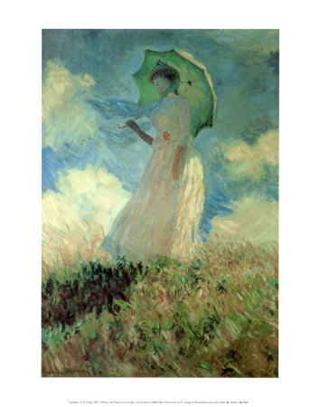 Woman with Parasol Print Woman with Parasol Print