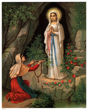 Unsere Liebe Frau von Lourdes Print Unsere Liebe Frau von Lourdes Print