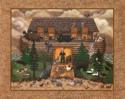Log Cabin Ark Print Log Cabin Ark Print