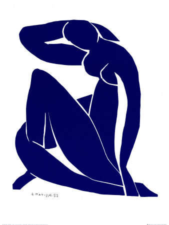 Blue Nude II Print Blue Nude II Print