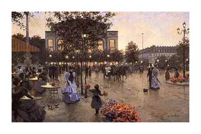 Bustling Boulevard Print Bustling Boulevard Print
