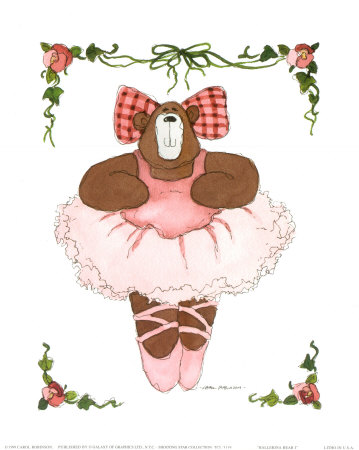 Ballerina Bear I Print Ballerina Bear I Print