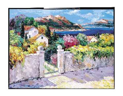 Mediterranean Village Print Mediterranean Village Print