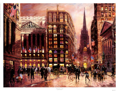 Wall Street, 1890 Print Wall Street, 1890 Print