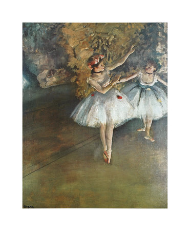 Two Dancers on Stage Print Two Dancers on Stage Print