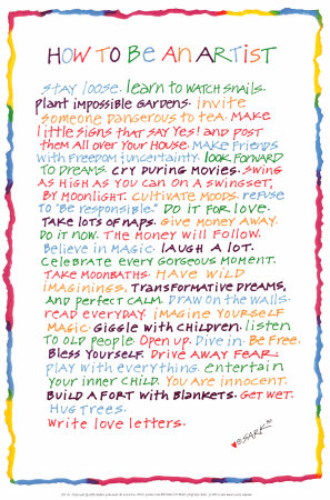 How to Be an Artist Print How to Be an Artist Print