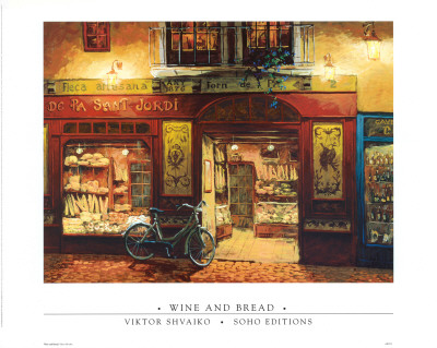 Wine and Bread Print Wine and Bread Print
