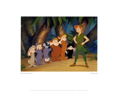 Peter Pan and the Lost Boys Print Peter Pan and the Lost Boys Print
