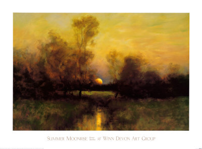 Summer Moonrise Print Summer Moonrise Print