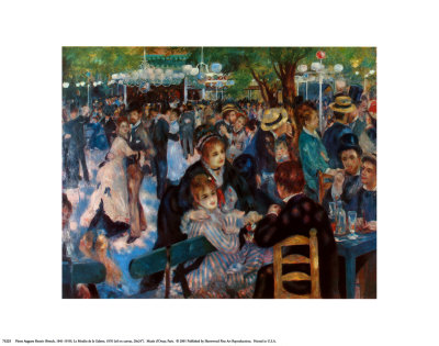 Dance at the Moulin de la Galetter Print Dance at the Moulin de la Galetter Print