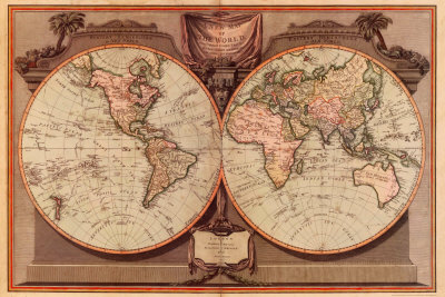 New Map of the World Print New Map of the World Print