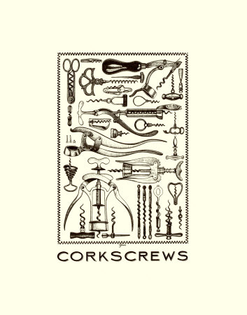 Corkscrews Print Corkscrews Print