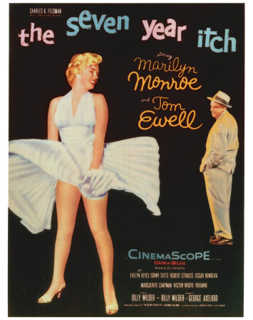 Marilyn Monroe - The Seven Year Itch Poster Card Marilyn Monroe - The Seven Year Itch Poster Card