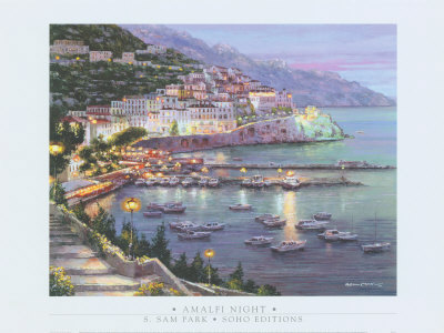 Amalfi Night Print Amalfi Night Print