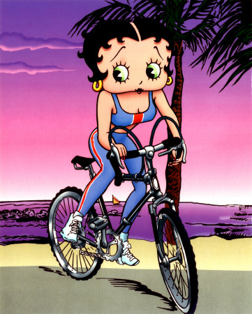 Betty Boop - Bicycle Boop Poster Card Betty Boop - Bicycle Boop Poster Card