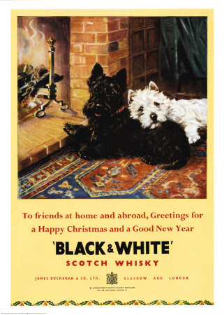 Black and White Scotch Print Black and White Scotch Print
