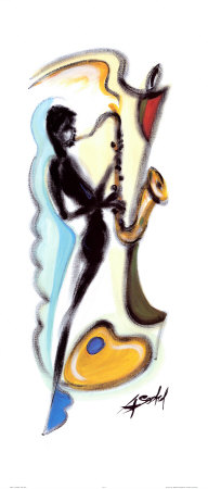 Sax Player Print Sax Player Print