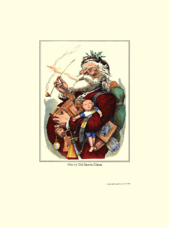 Merry Old Santa Claus Print Merry Old Santa Claus Print