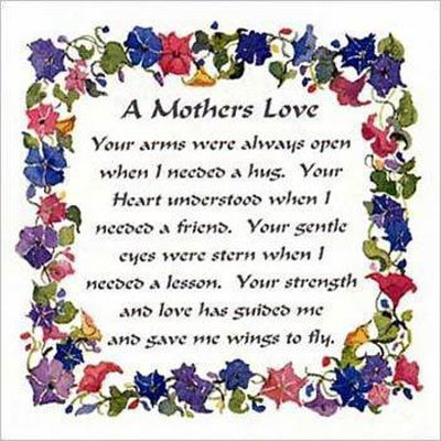 love quotes for mothers. Mother's Love Print