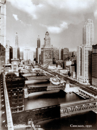 On the Chicago River Print On the Chicago River Print