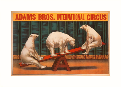 Adams Bros. International Circus Print Adams Bros. International Circus Print