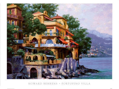 Portofino Villa Print Portofino Villa Print