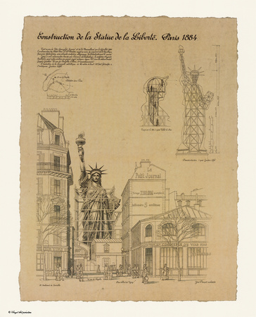 statue of liberty paris. Statue of Liberty Paris Print