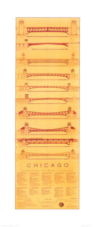 Chicago Bridges Print Chicago Bridges Print