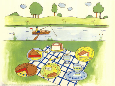 Lakeside Picnic Print Lakeside Picnic Print