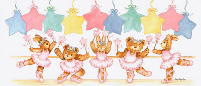 Pastel Ballet Class Print Pastel Ballet Class Print
