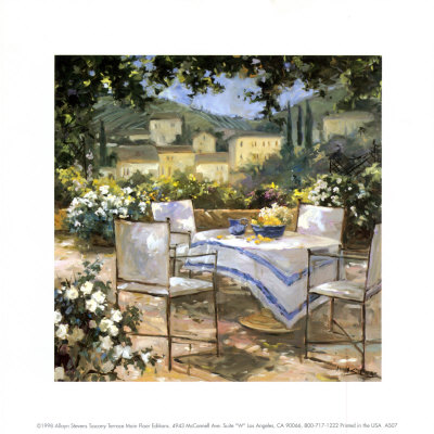 Tuscany Terrace Print Tuscany Terrace Print
