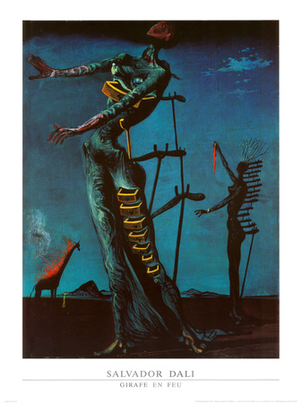 The Burning Giraffe, c. 1937 Print The Burning Giraffe, c. 1937 Print