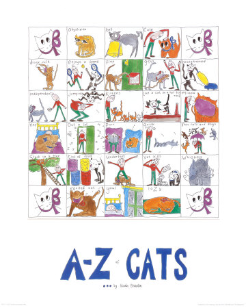 A-Z of Cats Print A-Z of Cats Print