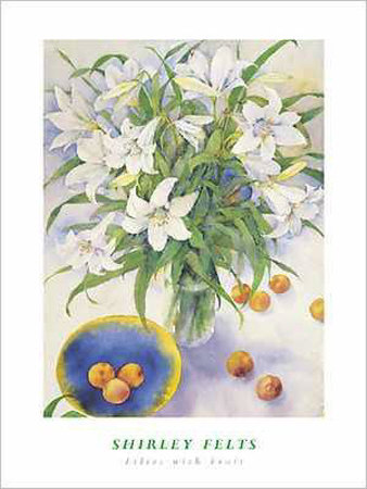 Lilies with Fruit Print Lilies with Fruit Print