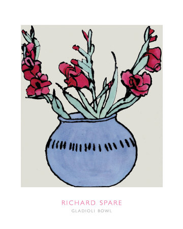 Gladioli Bowl Print Gladioli Bowl Print