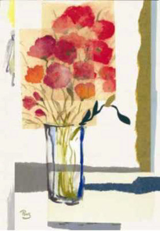Collage Con Flores II Print Collage Con Flores II Print