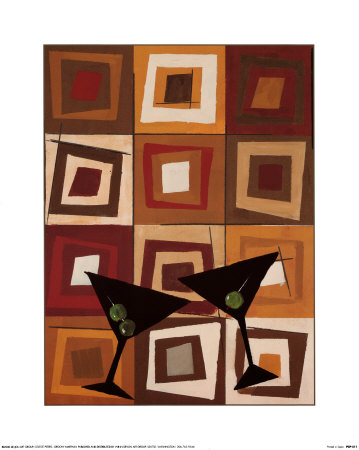 Groovy Martini II Print Groovy Martini II Print